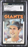 Will Clark 1986 Topps Traded #24T RC (CGC 9) at PristineAuction.com