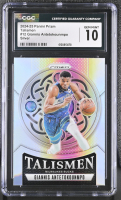 Giannis Antetokounmpo 2024-25 Panini Prizm Talismen Silver #12 (CGC 10) at PristineAuction.com