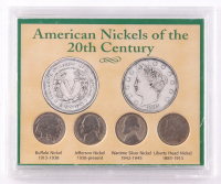 American Nickels of the 20th Century (4) Coin Collection Buffalo Jefferson at PristineAuction.com