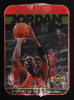 Michael Jordan 1996 Upper Deck All-Metal Collector's Tin With (6) Cards at PristineAuction.com