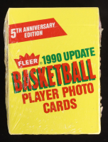 1990 Fleer Update NBA Basketball Card Box with (100) Cards at PristineAuction.com