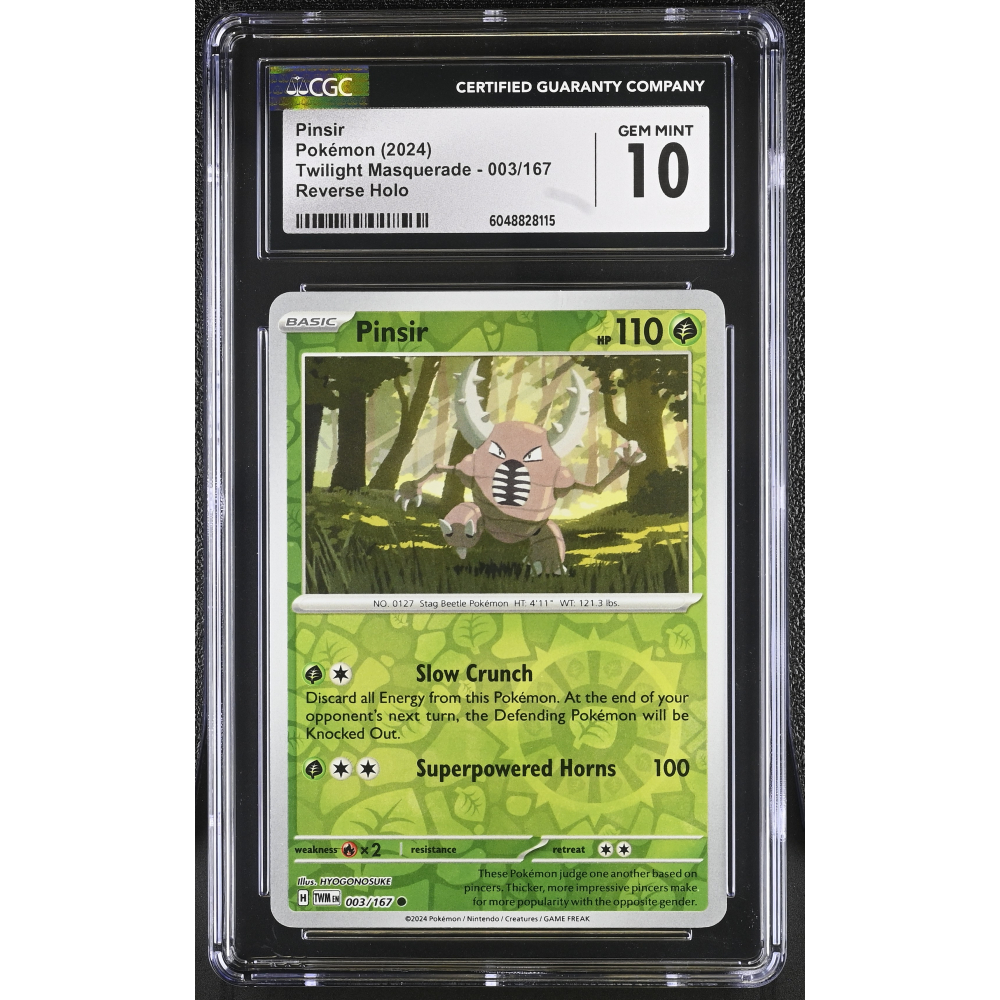 Pinsir 2024  Pokemon Twilight Masquerade #003/167 (CGC 10) at PristineAuction.com