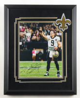 Drew Brees Signed Saints Custom Framed Photo (Beckett) at PristineAuction.com