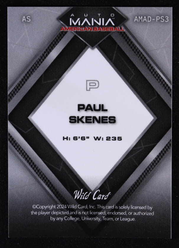 Paul Skenes 2024 Wild Card Auto Mania Star Mount Rushmore Pulsar #AMAD-PS3 #11/15 RC at PristineAuction.com Paul Skenes 2024 Wild Card Auto Mania Star Mount Rushmore Pulsar #AMAD-PS3 #11/15 RC at PristineAuction.com