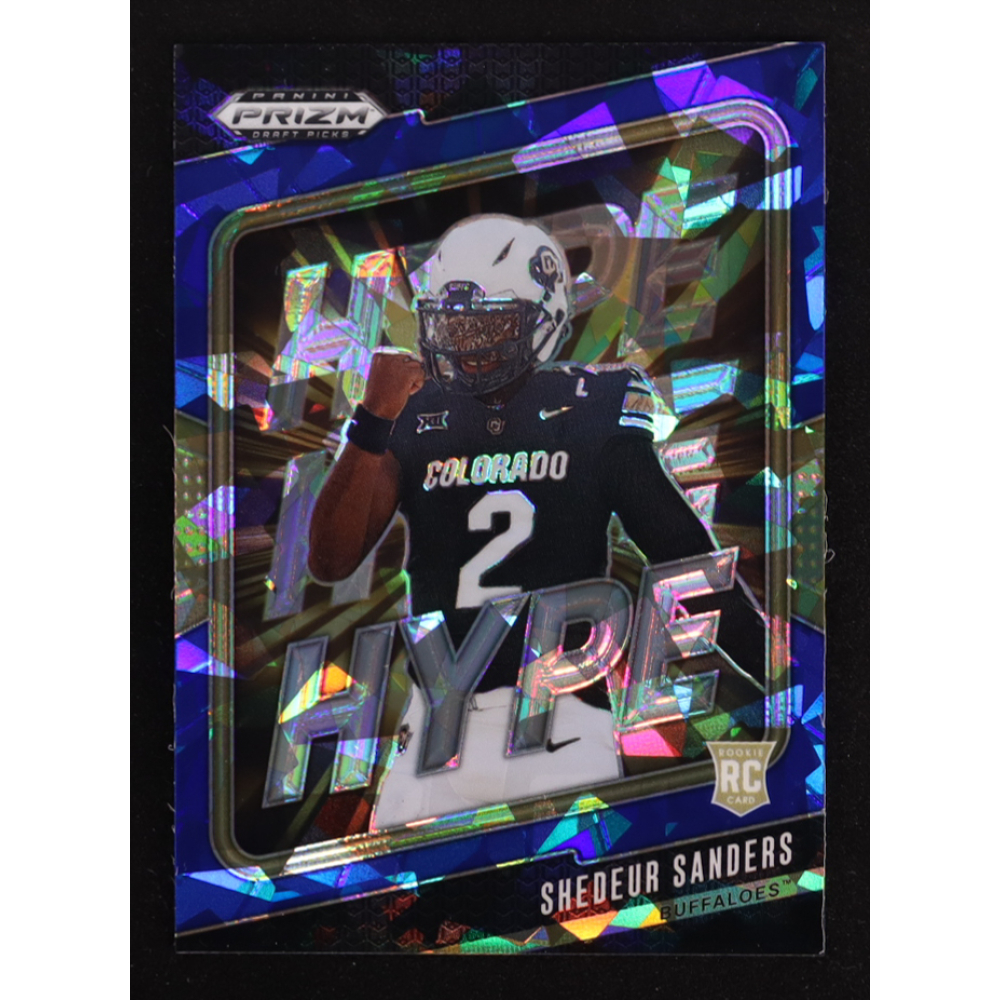 Shedeur Sanders 2025 Panini Prizm Draft Picks Hype Blue Ice #3 #029/149 RC at PristineAuction.com
