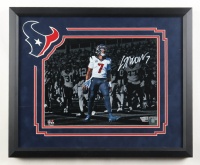 CJ Stroud Signed Texans Custom Framed Photo (Fanatics) at PristineAuction.com