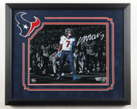 CJ Stroud Signed Texans Custom Framed Photo (Fanatics) at PristineAuction.com