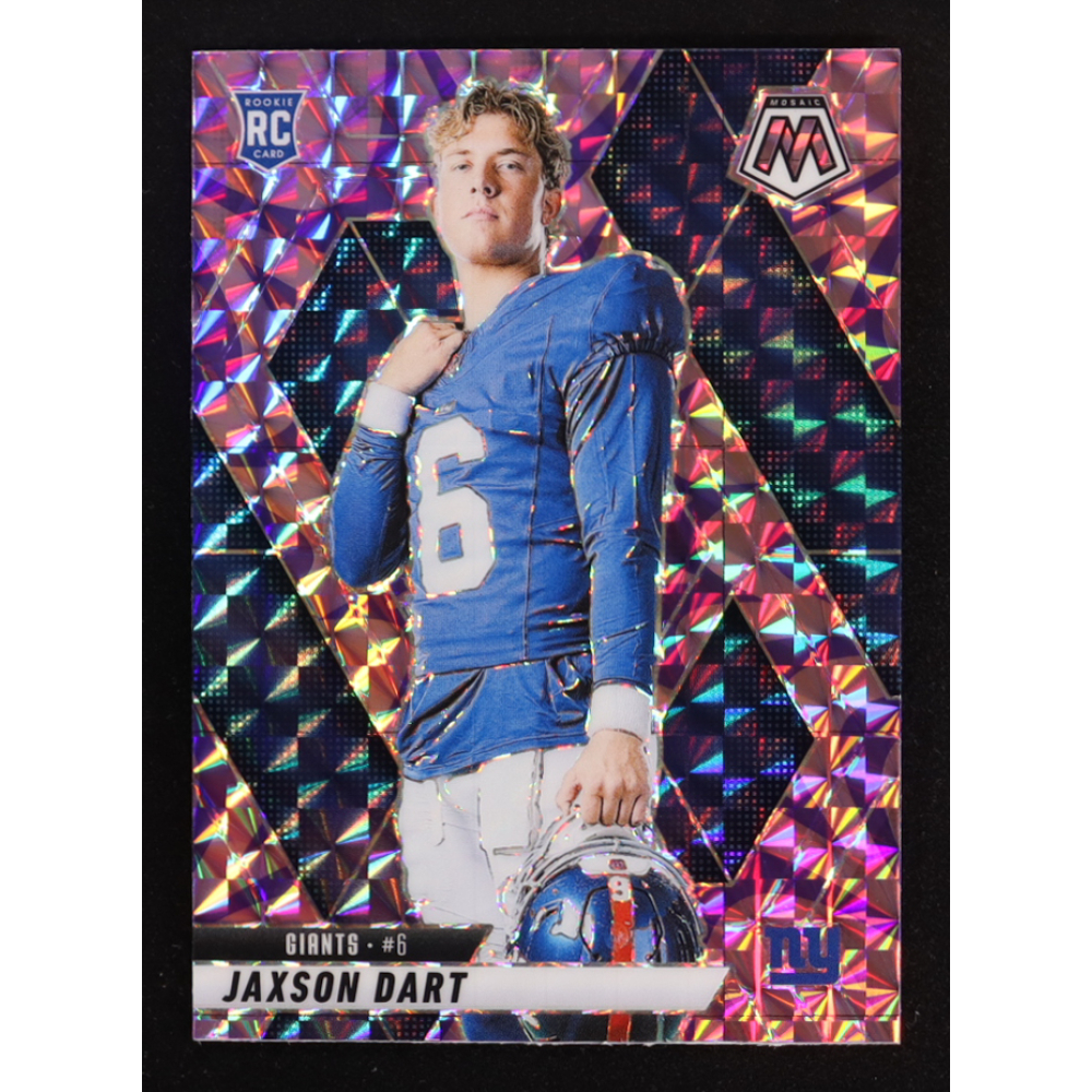 Jaxson Dart 2025 Panini Mosaic Mosaic Reactive Purple VAR #288 RC at PristineAuction.com