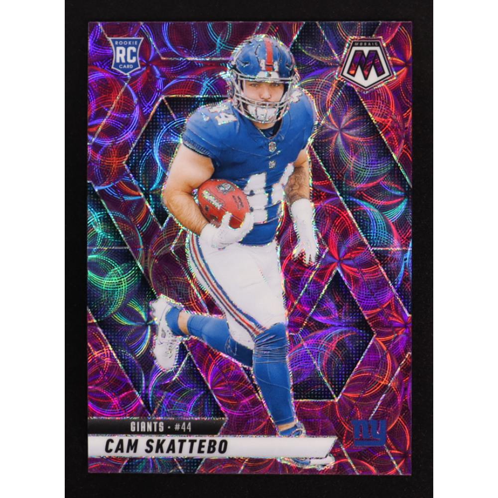 Cam Skattebo 2025 Panini Mosaic Purple Scope #305 RC at PristineAuction.com