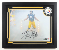TJ Watt Signed Steelers Custom Framed Photo (Fanatics) at PristineAuction.com