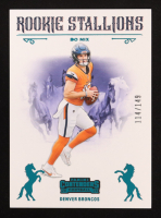 Bo Nix 2024 Panini Contenders Rookie Stallions Teal #2 #114/149 RC at PristineAuction.com