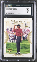 Tiger Woods 2001 Upper Deck #151 VM RC (CGC 9) at PristineAuction.com