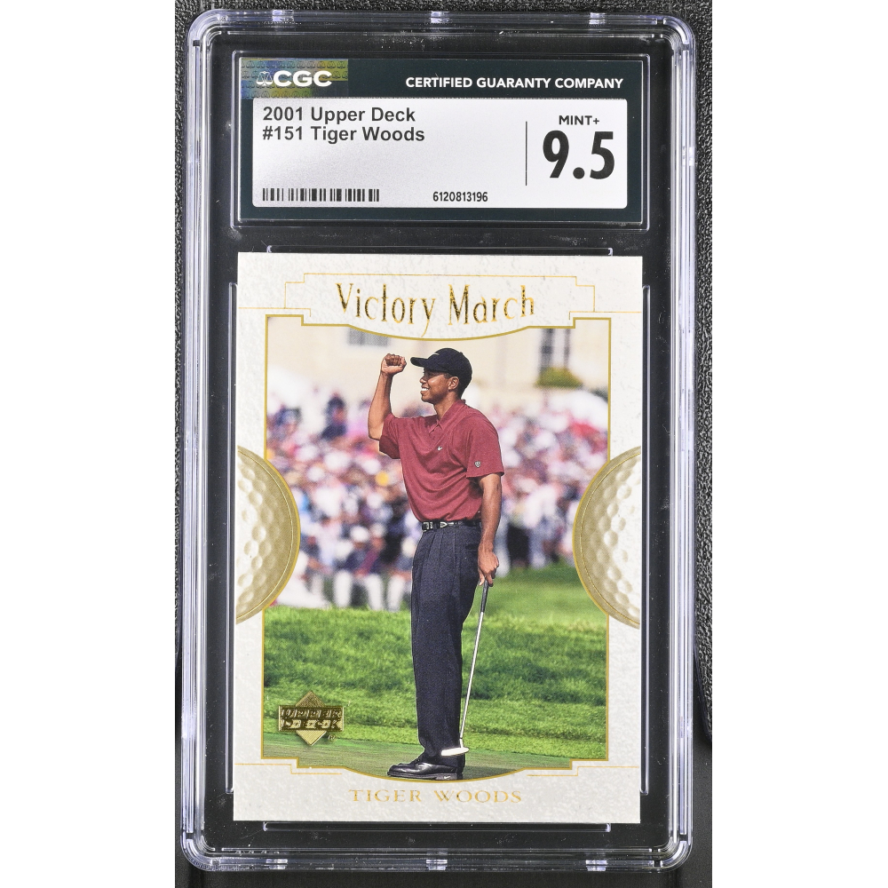 Tiger Woods 2001 Upper Deck #151 VM RC (CGC 9.5) at PristineAuction.com