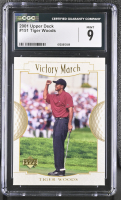 Tiger Woods 2001 Upper Deck #151 VM RC (CGC 9) at PristineAuction.com