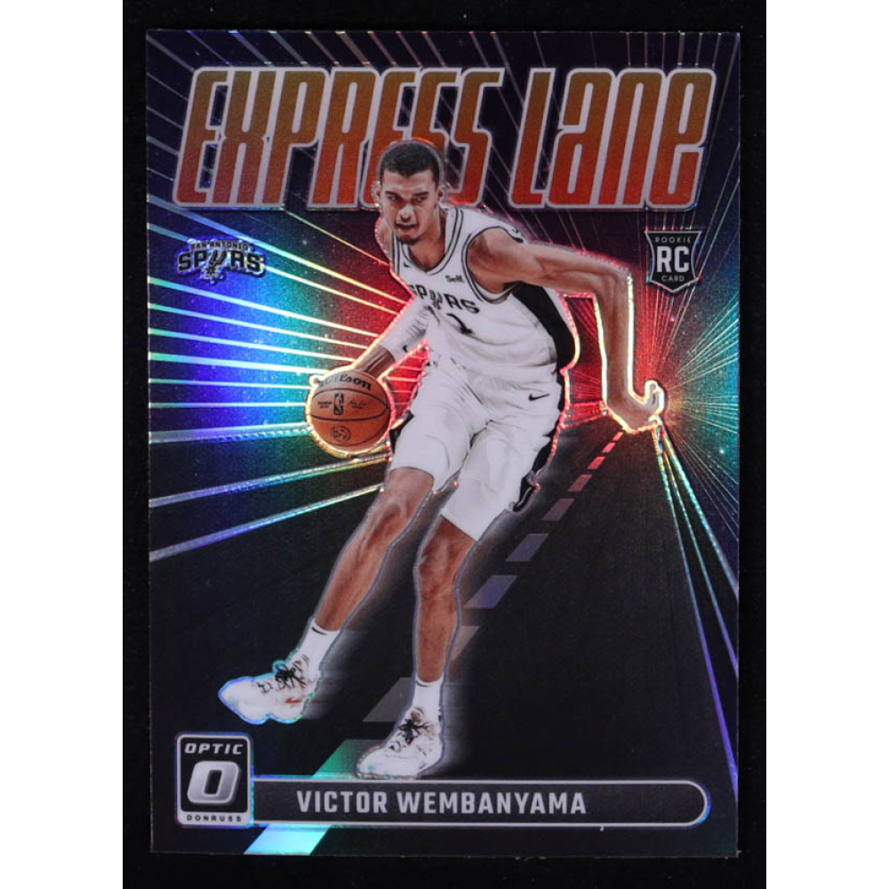 Victor Wembanyama 2023-24 Donruss Optic Express Lane Holo #8 RC at PristineAuction.com