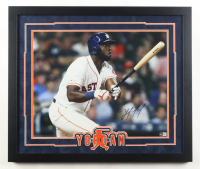Yordan Alvarez Signed Astros Custom Framed Photo (Beckett) at PristineAuction.com