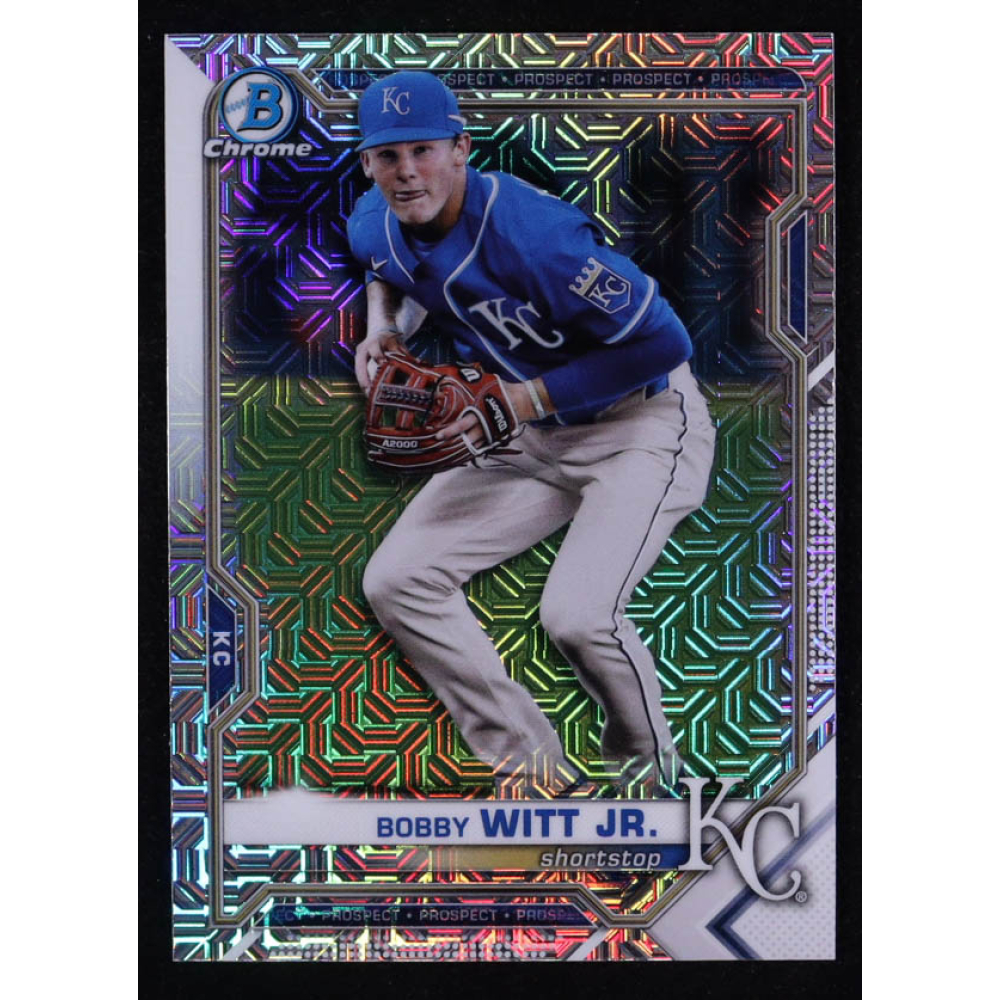 Bobby Witt Jr. 2021 Bowman Chrome Prospects Mojo Refractor #BCP193 at PristineAuction.com