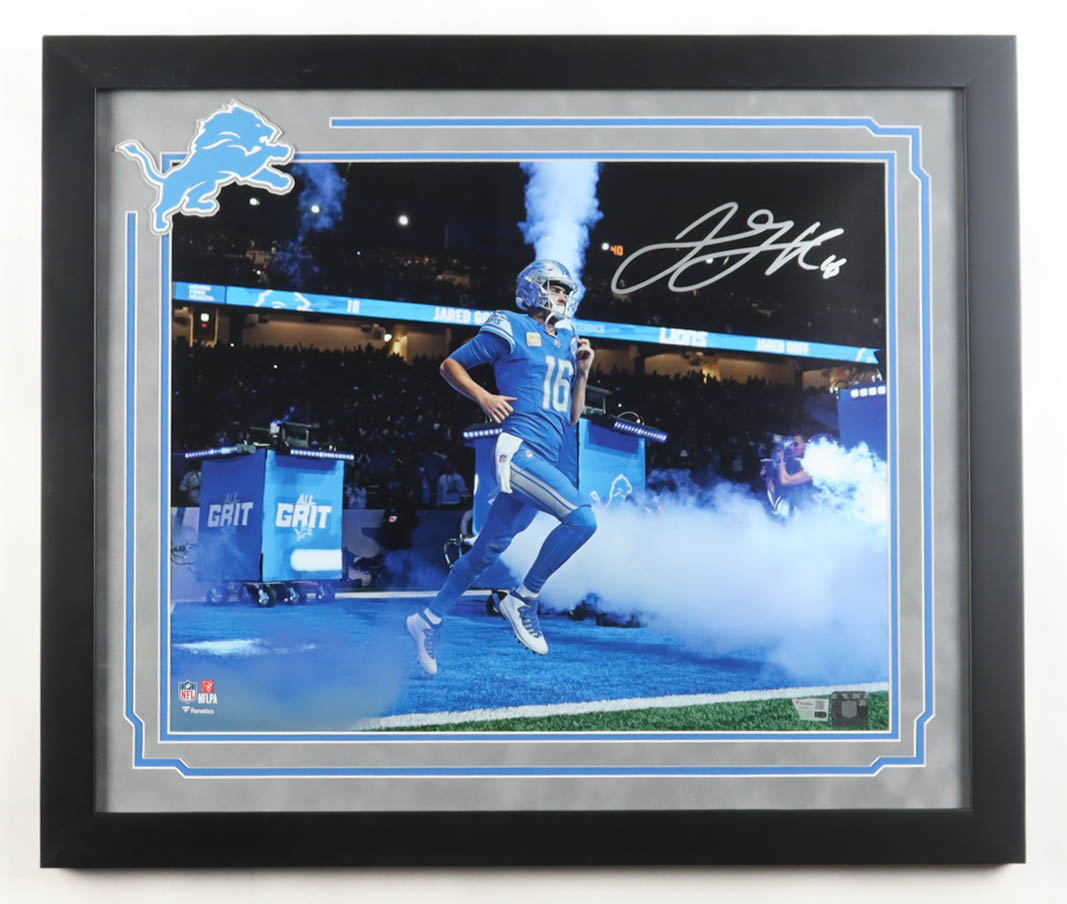Jared Goff Signed Lions Custom Framed Photo (Fanatics) at PristineAuction.com Jared Goff Signed Lions Custom Framed Photo (Fanatics) at PristineAuction.com