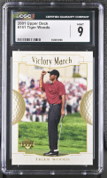 Tiger Woods 2001 Upper Deck #151 VM RC (CGC 9) at PristineAuction.com