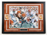 Earl Campbell Signed Texas Longhorns Custom Framed Photo Inscribed "HOF 91" (JSA) at PristineAuction.com