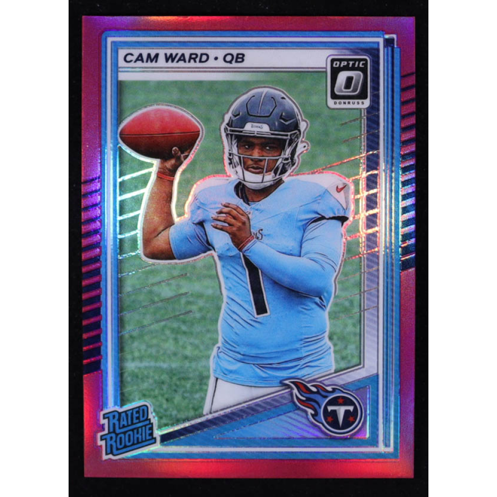 Cam Ward 2025 Donruss Optic Pink #293 RR RC at PristineAuction.com