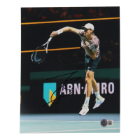 Jannik Sinner Signed 8x10 Photo (Beckett) at PristineAuction.com