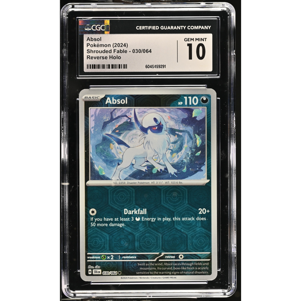 Absol 2024 Pokemon Shrouded Fable #030/064 (CGC 10) at PristineAuction.com