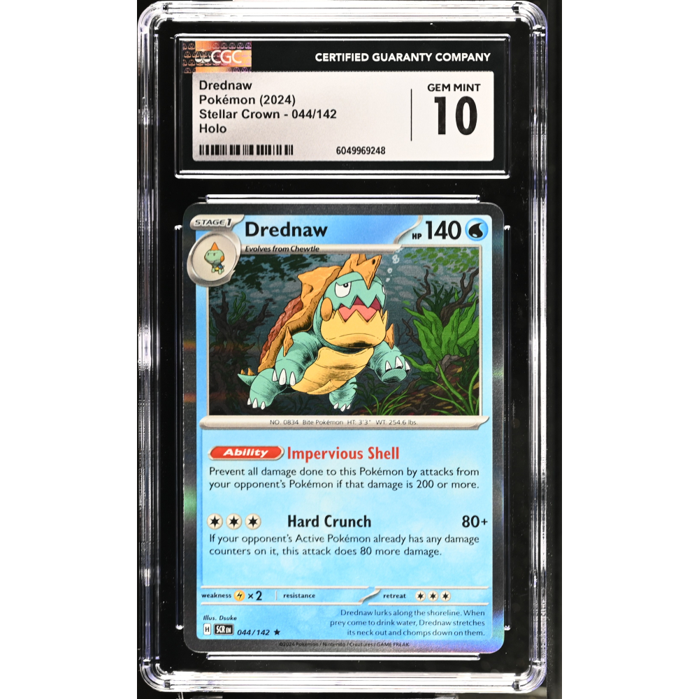 Drednaw 2024 Pokemon Stellar Crown #044/142 (CGC 10) at PristineAuction.com