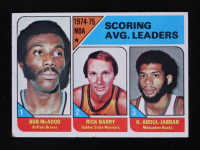 Bob McAdoo / Rick Barry / Kareem Abdul-Jabbar 1975-76 Topps #1 LL at PristineAuction.com