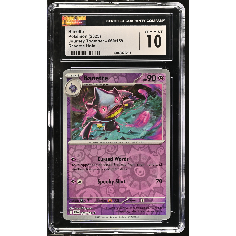 Banette 2025 Pokemon Journey Together #060/159 (CGC 10) at PristineAuction.com