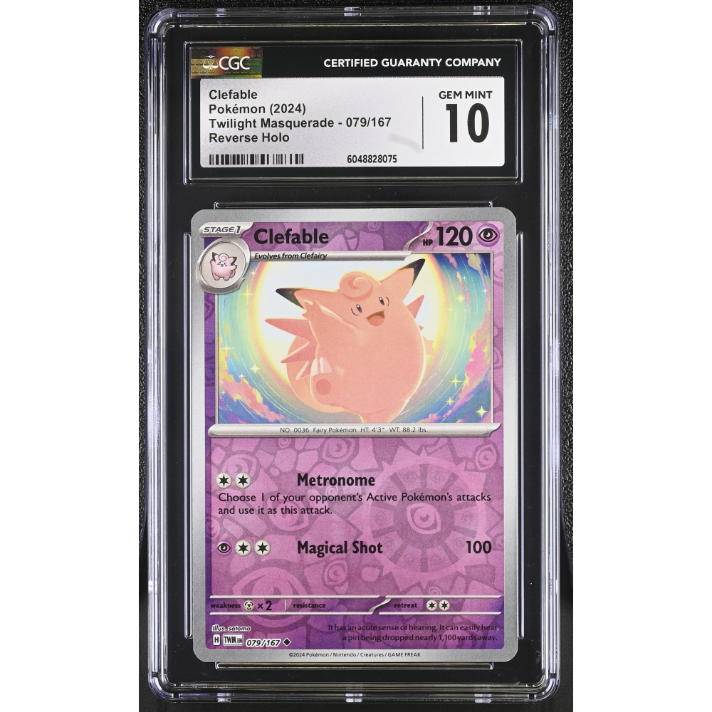 Clefable 2024 Pokemon Twilight Masquerade #079/167 (CGC 10) at PristineAuction.com