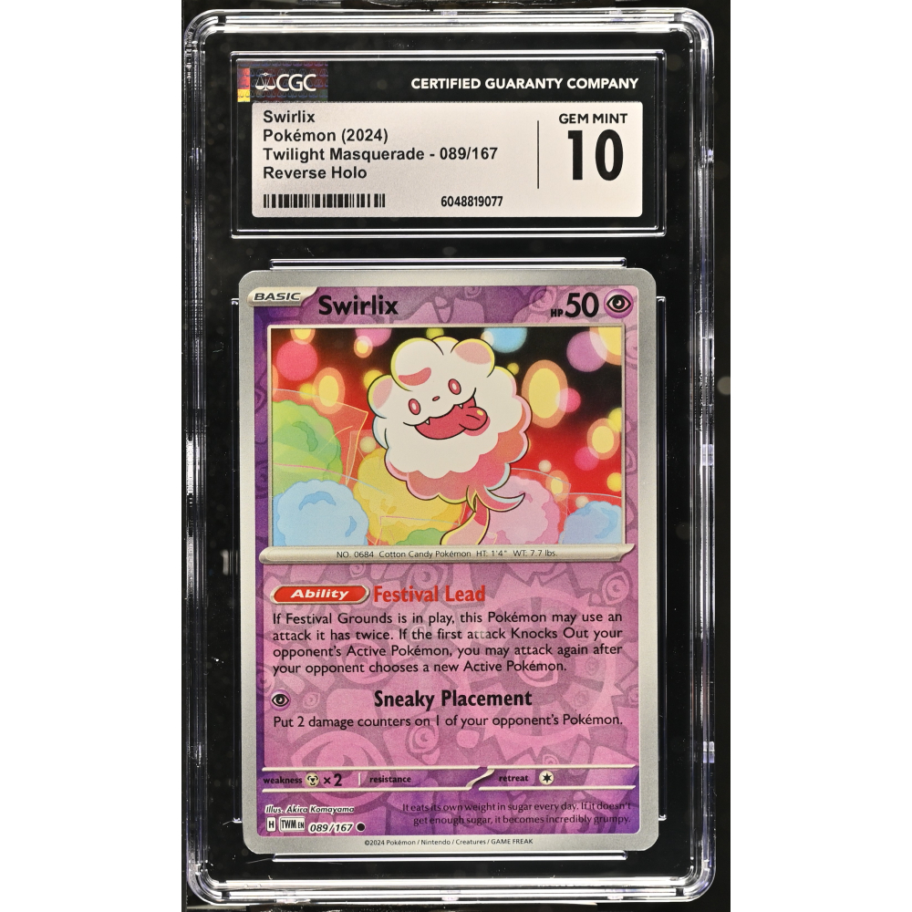 Swirlix 2024 Pokemon Twilight Masquerade #089/167 (CGC 10) at PristineAuction.com