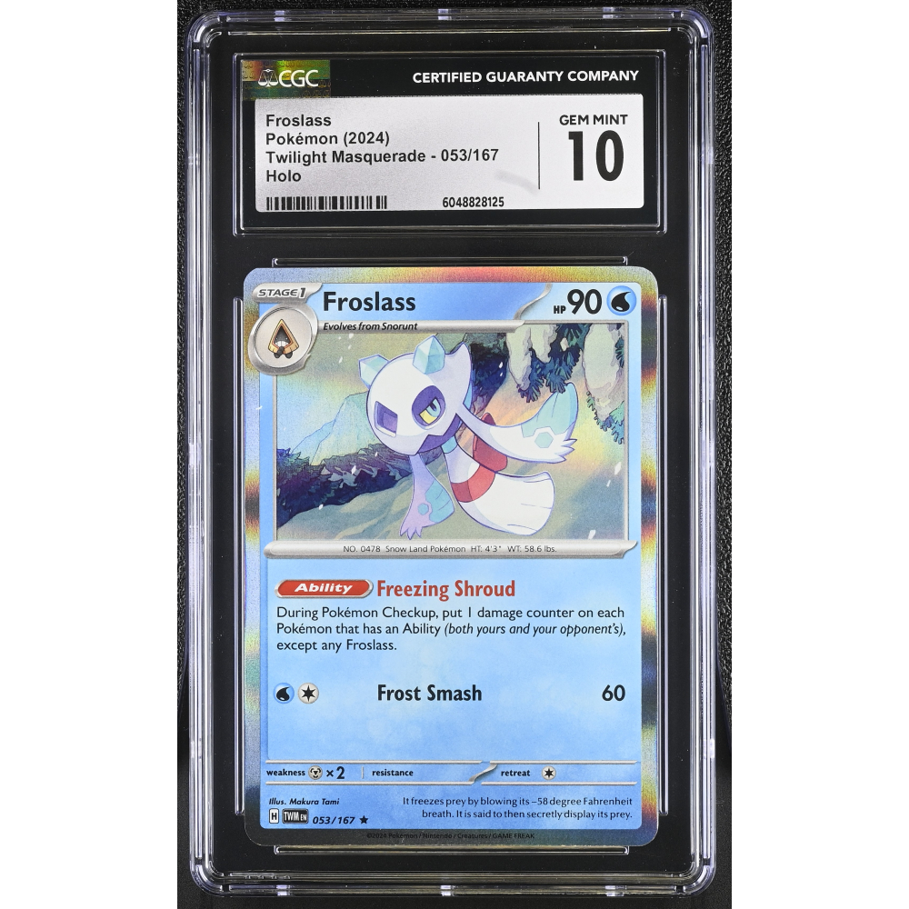Froslass 2024 Pokemon Twilight Masquerade #053/167 (CGC 10) at PristineAuction.com