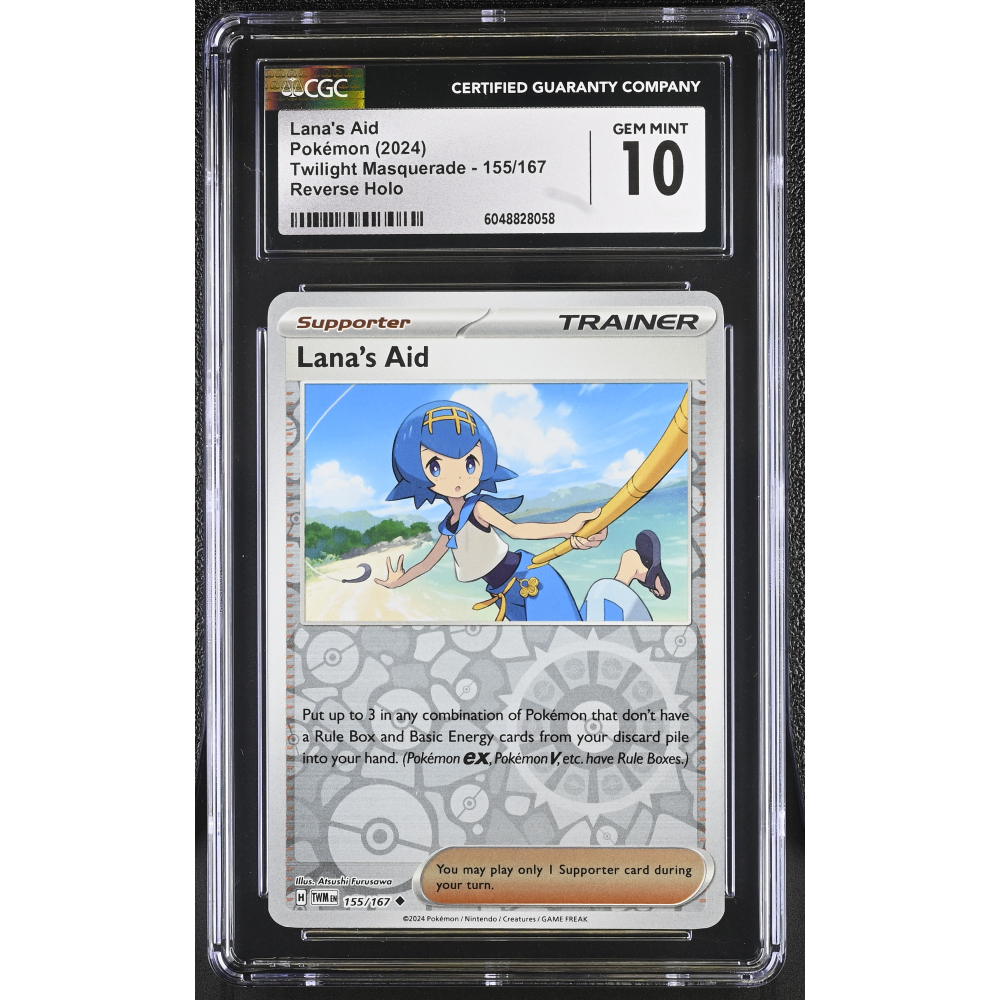 Lana's Aid 2024 Pokemon Twilight Masquerade #155/167 (CGC 10) at PristineAuction.com