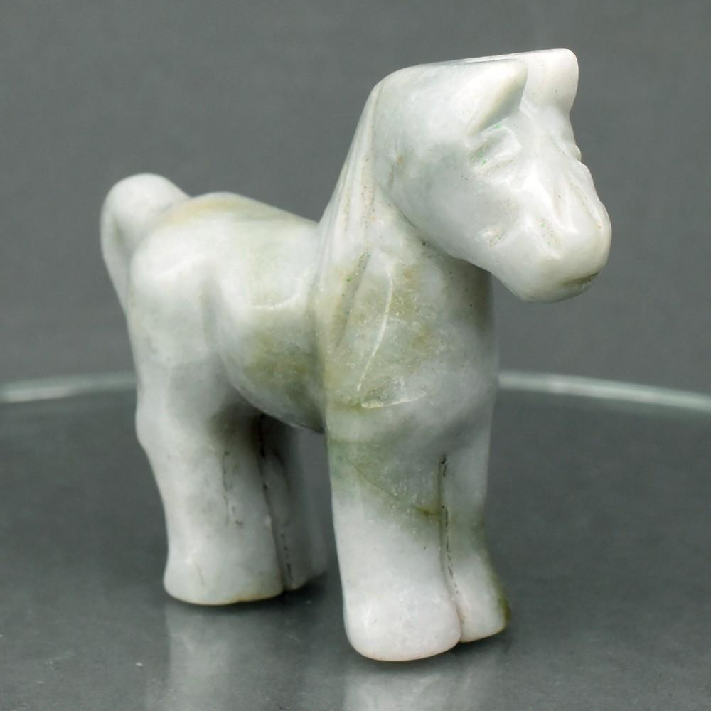 151.65  Carats Natural Jade Carving of a Horse at PristineAuction.com