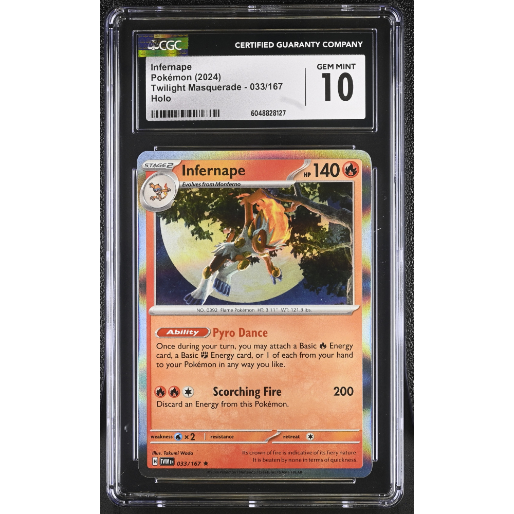 Infernape 2024 Pokemon Twilight Masquerade #033/167 (CGC 10) at PristineAuction.com
