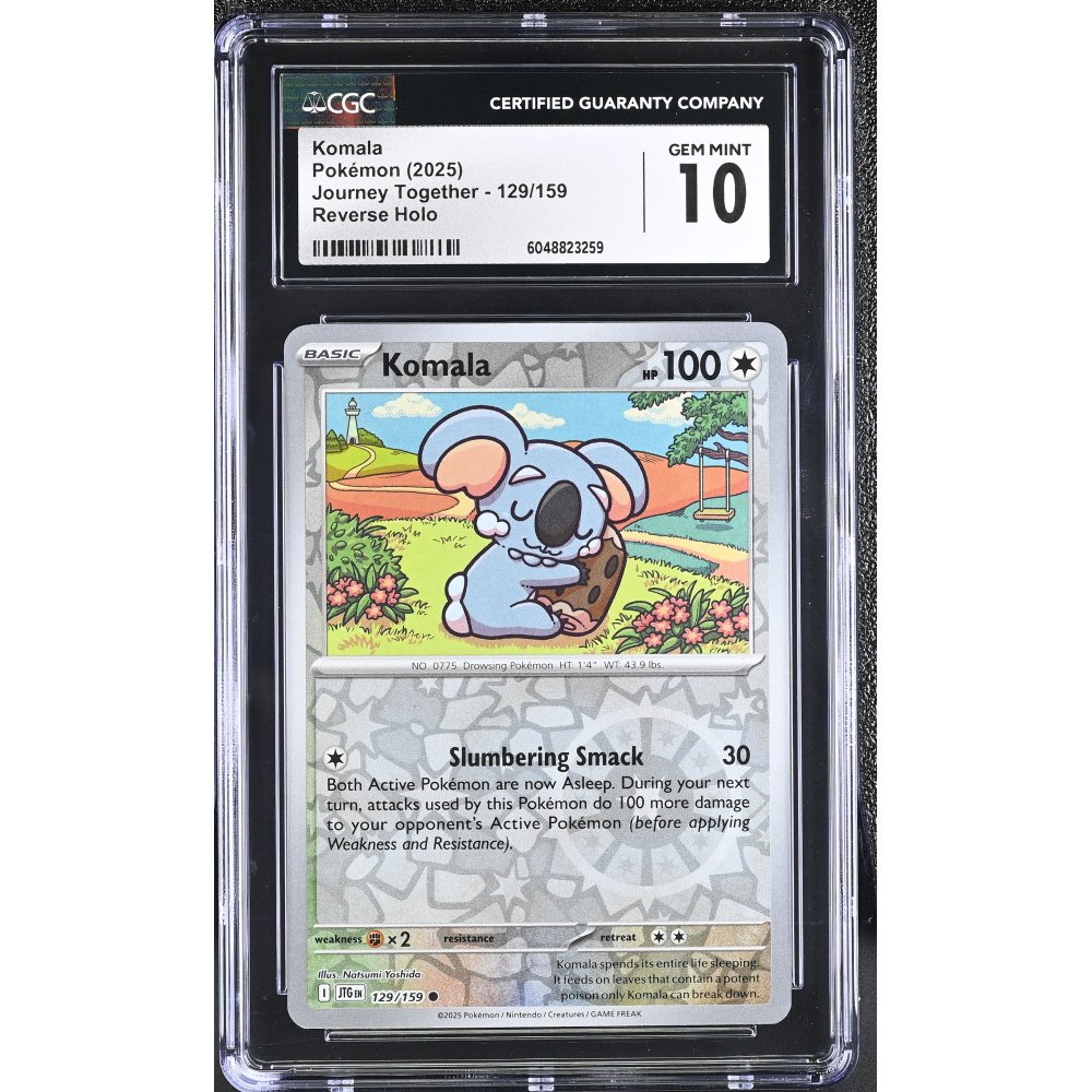 Komala 2025 Pokemon Journey Together #129/159 (CGC 10) at PristineAuction.com