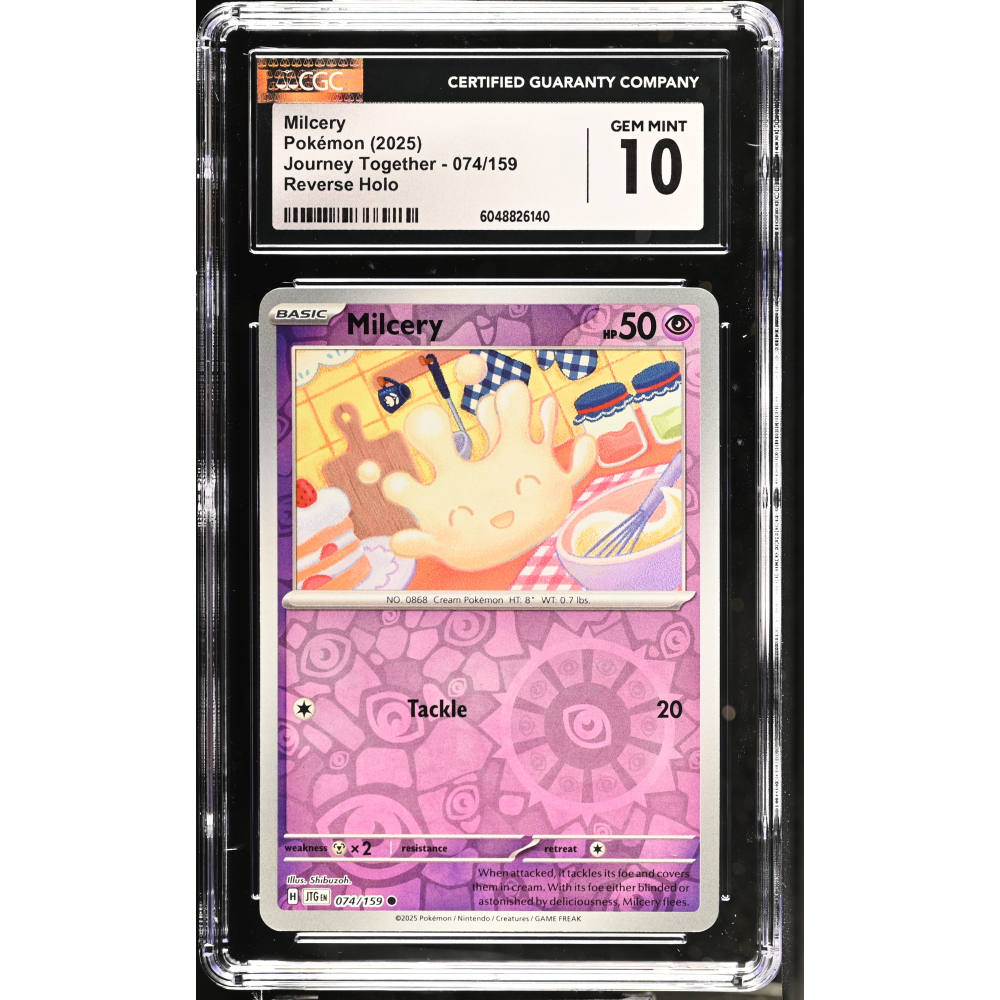 Milcery 2025 Pokemon Journey Together #074/159 (CGC 10) at PristineAuction.com