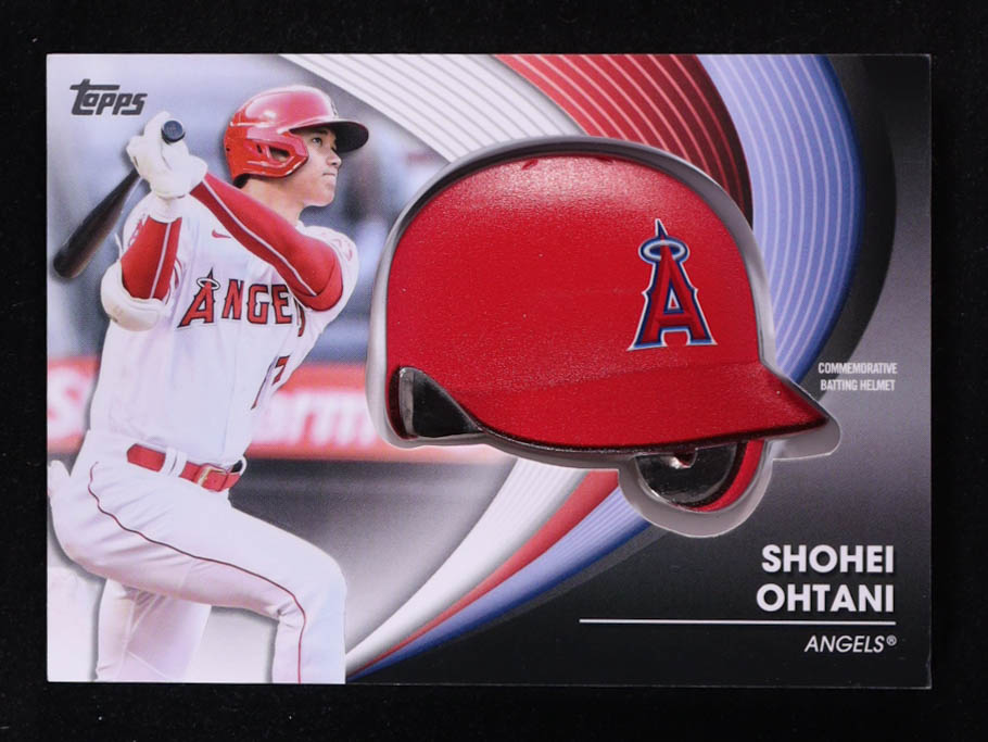 Shohei Ohtani 2022 Topps Commemorative Batting Helmet Relics #BHSO at PristineAuction.com Shohei Ohtani 2022 Topps Commemorative Batting Helmet Relics #BHSO at PristineAuction.com