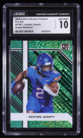Ashton Jeanty 2024 Leaf Collective Promo Pro Set Shimmer Green #PSB1 #02/50 RC (CGC 10) at PristineAuction.com