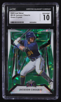 Jackson Chourio 2023 Leaf Metal Green Crystal #B-20 RC #1/3 (CGC 10) at PristineAuction.com