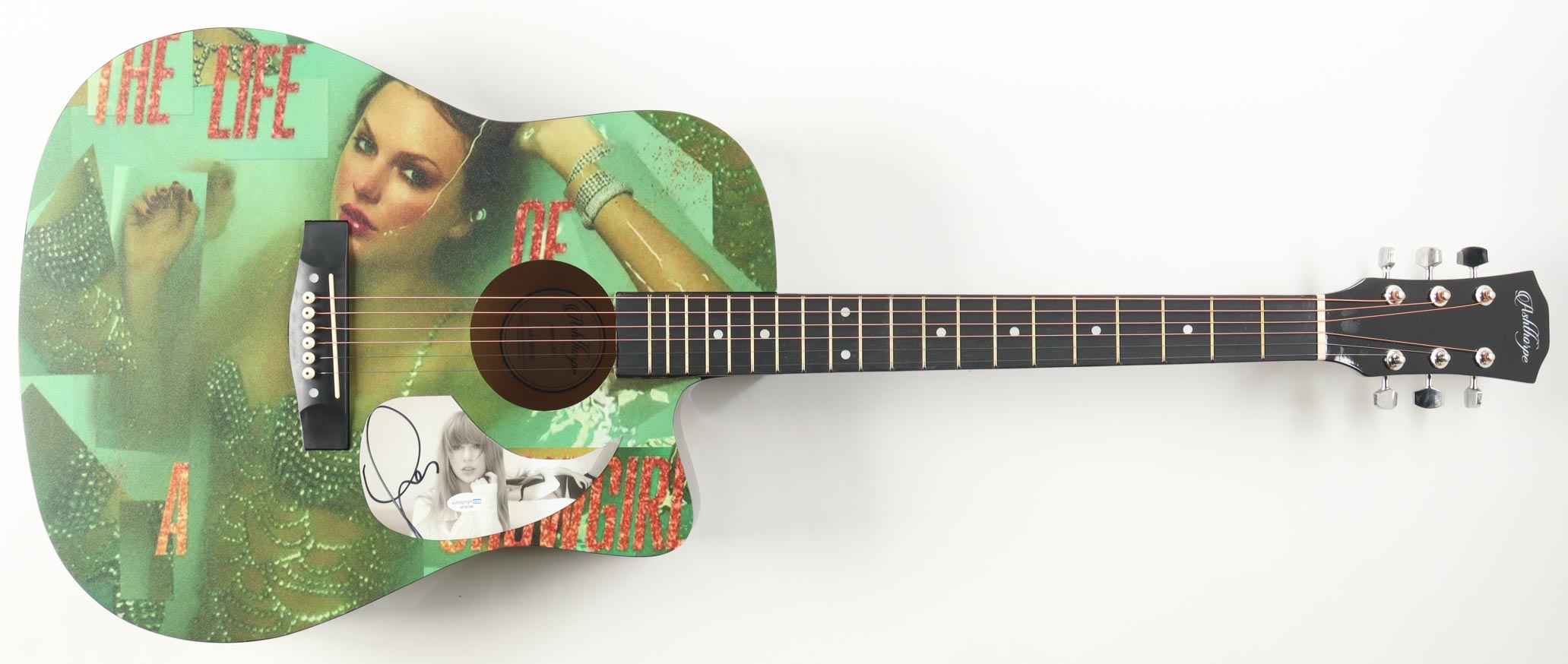 Taylor Swift Guitar with Signed Custom Insert Pickguard (ACOA) at PristineAuction.com Taylor Swift Guitar with Signed Custom Insert Pickguard (ACOA) at PristineAuction.com