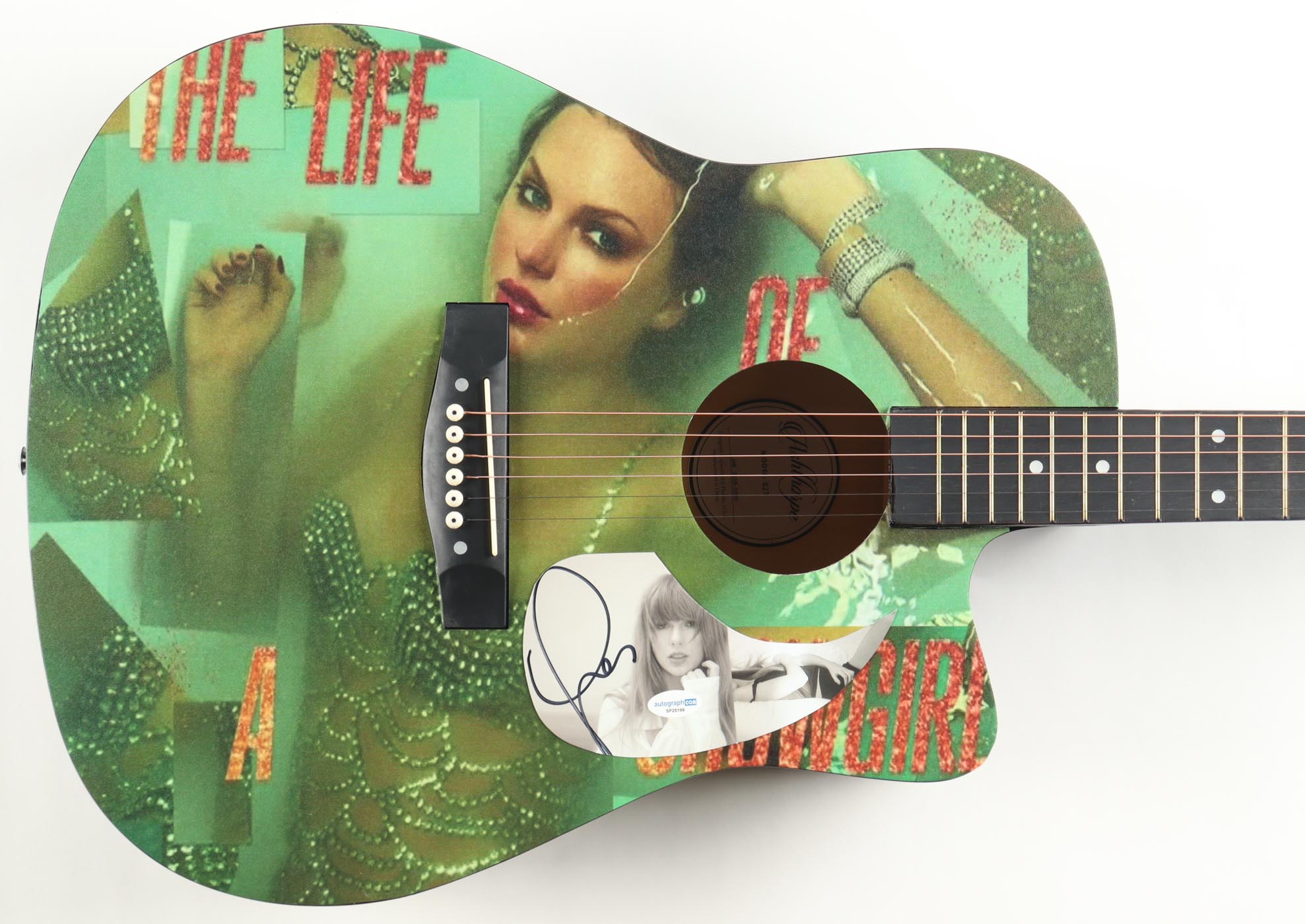 Taylor Swift Guitar with Signed Custom Insert Pickguard (ACOA) at PristineAuction.com Taylor Swift Guitar with Signed Custom Insert Pickguard (ACOA) at PristineAuction.com