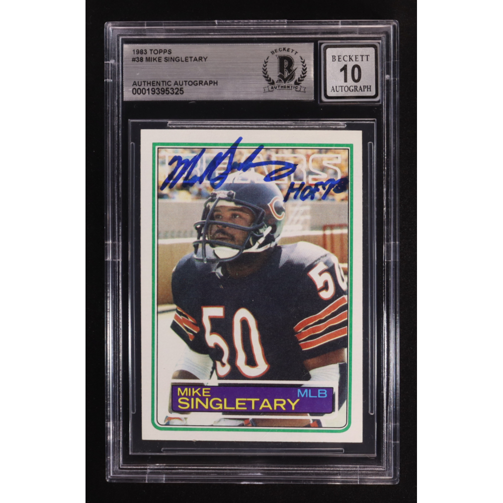 Mike Singletary Signed 1983 Topps #38 RC (BGS Authentic | Autograph Graded BGS 10) at PristineAuction.com
