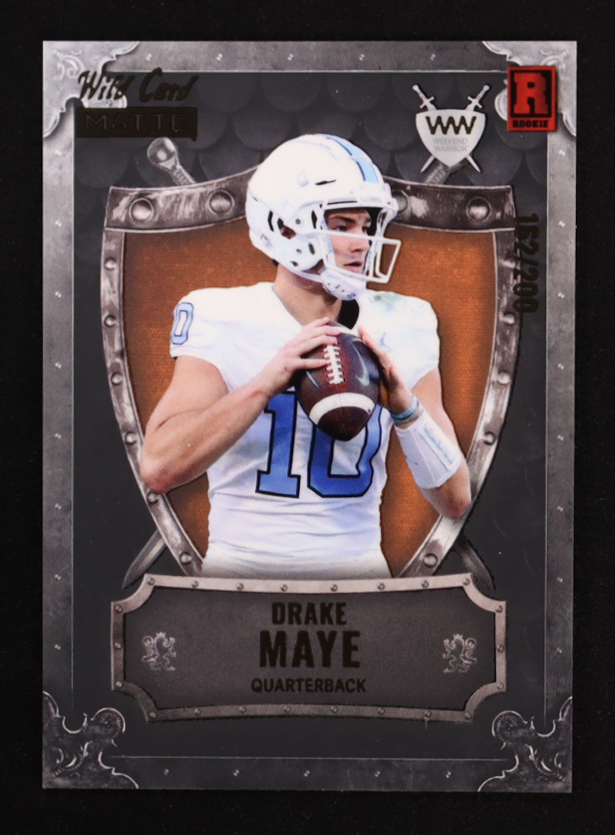 Drake Maye 2023 Wild Card Matte Weekend Warriors Black #WWDM RC #162/200 at PristineAuction.com Drake Maye 2023 Wild Card Matte Weekend Warriors Black #WWDM RC #162/200 at PristineAuction.com