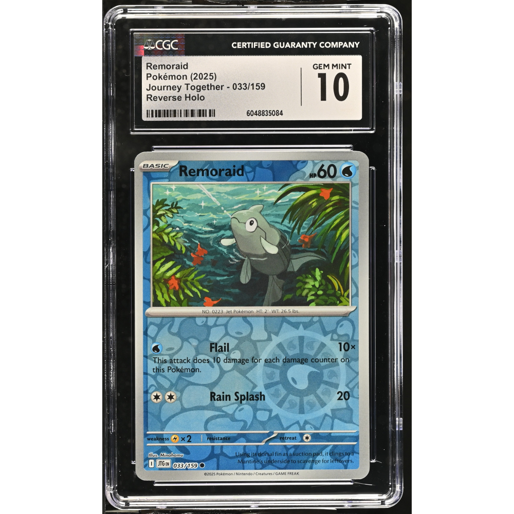 Remoraid 2025 Pokemon Journey Together #033/159 (CGC 10) at PristineAuction.com