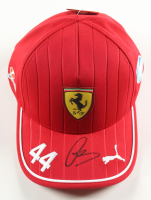 Lewis Hamilton Signed Ferrari Racing F1 Hat (PSA) at PristineAuction.com