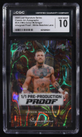 Conor McCgregor 2025 Leaf Metal Classic Art Autographs Unsigned Proof White Beeches Lava #CA-CMG RC (CGC 10) at PristineAuction.com