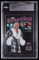 Ric Flair 2024 Leaf Metal Pro Wrestling Periodical Pre-Production Proof Wave Black #NNO #1/1 (Leaf) at PristineAuction.com