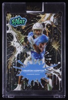 Omarion Hampton 2025 Wild Card Splat Background 4 Gold Cross Hatch Foil #SBGOL04-OH #1/1 RC at PristineAuction.com
